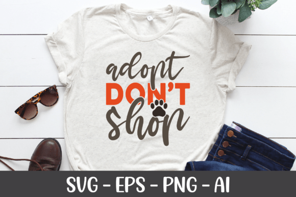 Adopt Don’t Shop SVG: A Versatile Graphic Design Asset for Bloggers and Content Creators