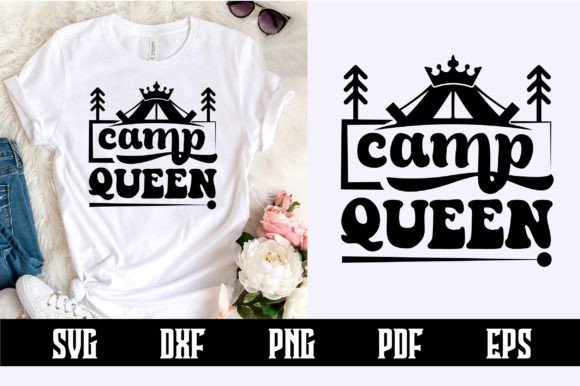 Camp Queen SVG Design: A Versatile Graphic Asset for Local Business Branding