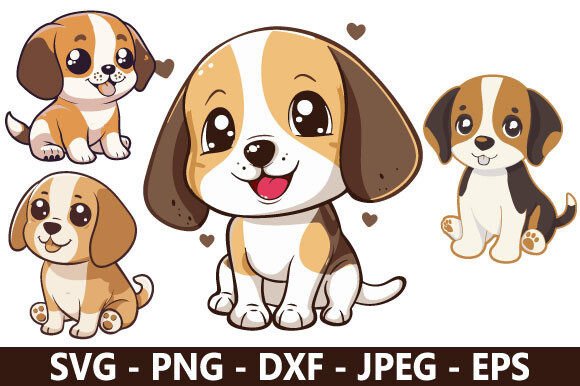Cute Beagle SVG Bundle: A Versatile Graphic Design Freebie for Creative Projects
