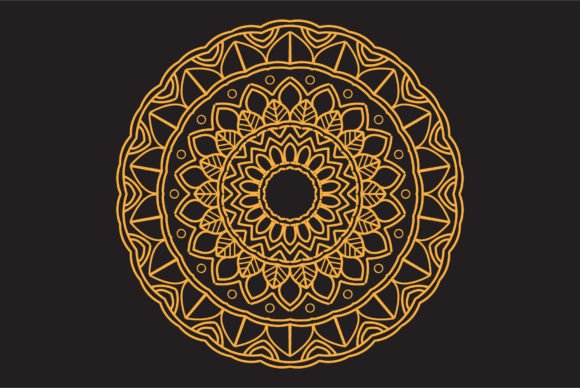 Golden Mandala Design: A Versatile Graphic for Modern Branding and Marketing