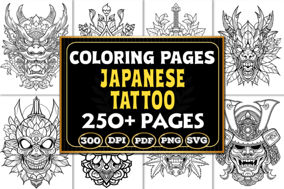 Japanese Tattoo Coloring Pages for Branding: A Designer’s Perspective