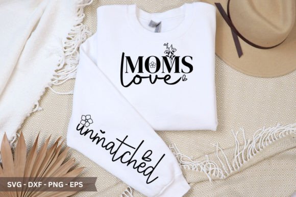 Moms Love Sleeve SVG: A Versatile Graphic Design Asset for Crafts and Marketing
