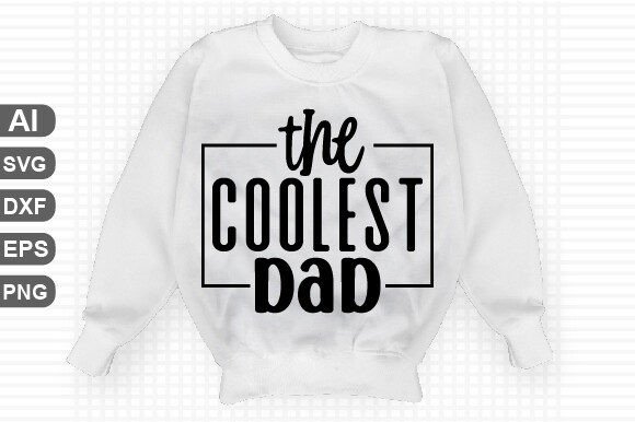 The Coolest Dad Svg: A Modern Graphic Design Asset for Creative Publishers